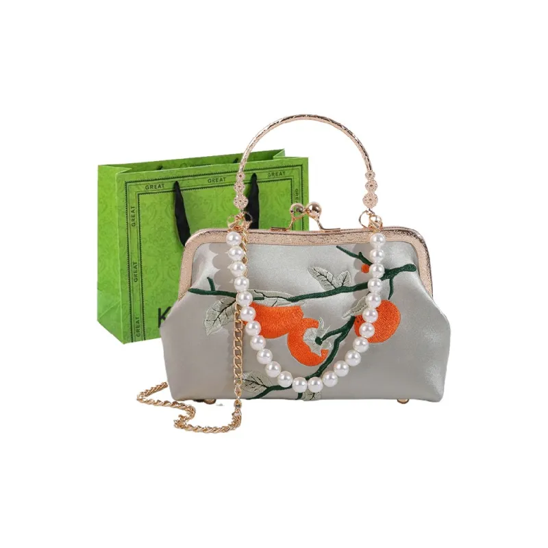 KARUISHA Silk Handbag Shoulder Bag Women's-0