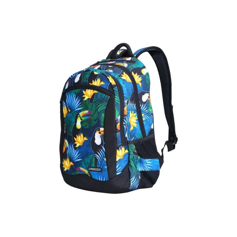 Uniker Polyester Backpack Medium Size Unisex Multicolor-19