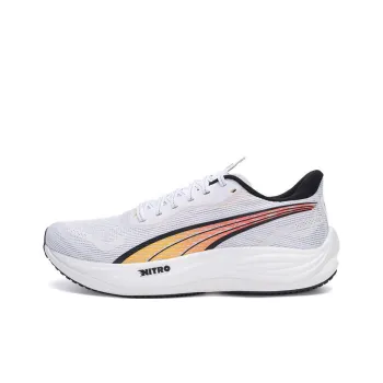 PUMA Velocity Nitro 3 Anti Slip Wear Resistant Low Top Running Shoes Men's Black White