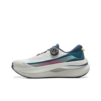 LiNing Soft Go Ma Cushioning Anti Slip Wear Resistant Breathable Support Rebound Low Top Casual Shoes Women's Blue