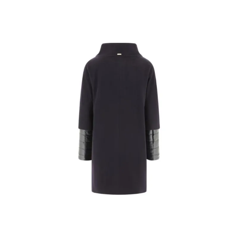 HERNO Layered Sleeved Zip Up Down Coat-1