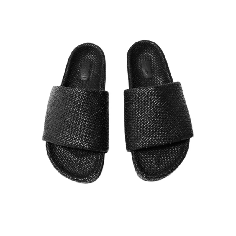 ST. AGNI Slide Slippers 4cm Women's Black-4