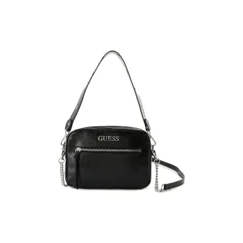 GUESS Polyurethane Shoulder Bag, Crossbody Bag Women's Black