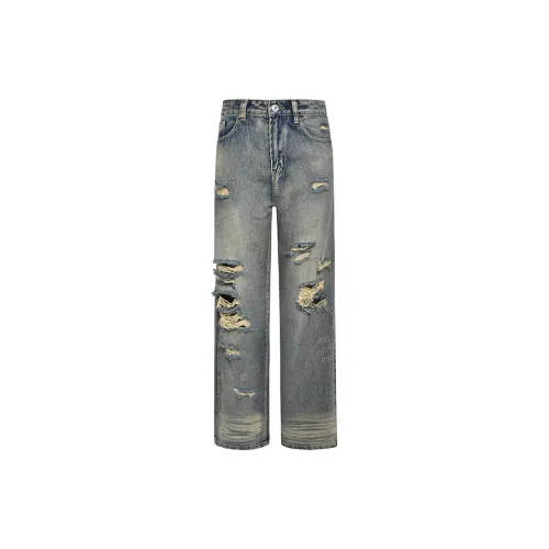 COOLALPACA Jeans Unisex Denim Blue