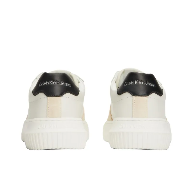 CKJ CALVIN KLEIN JEANS Skateboard Shoes Women's White Black-4