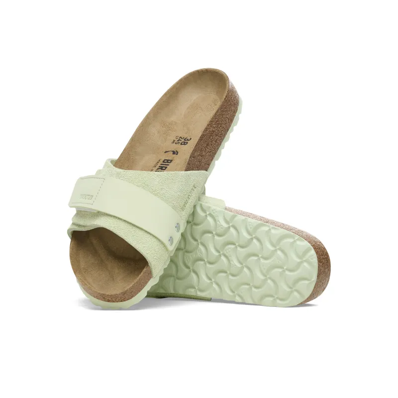 Birkenstock Slip Resistant Slide Slippers Women's Light Green Regular-5