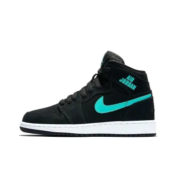 Jordan 1 Retro High Black Hyper Jade GS