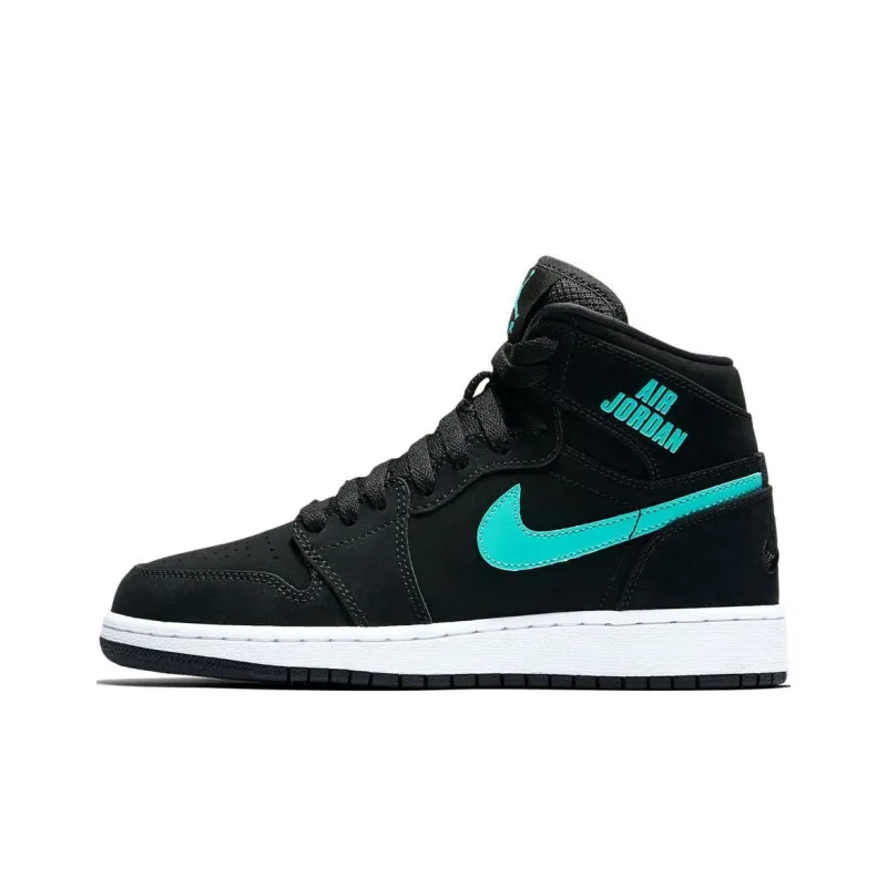 Jordan 1 Retro High Black Hyper Jade GS-0