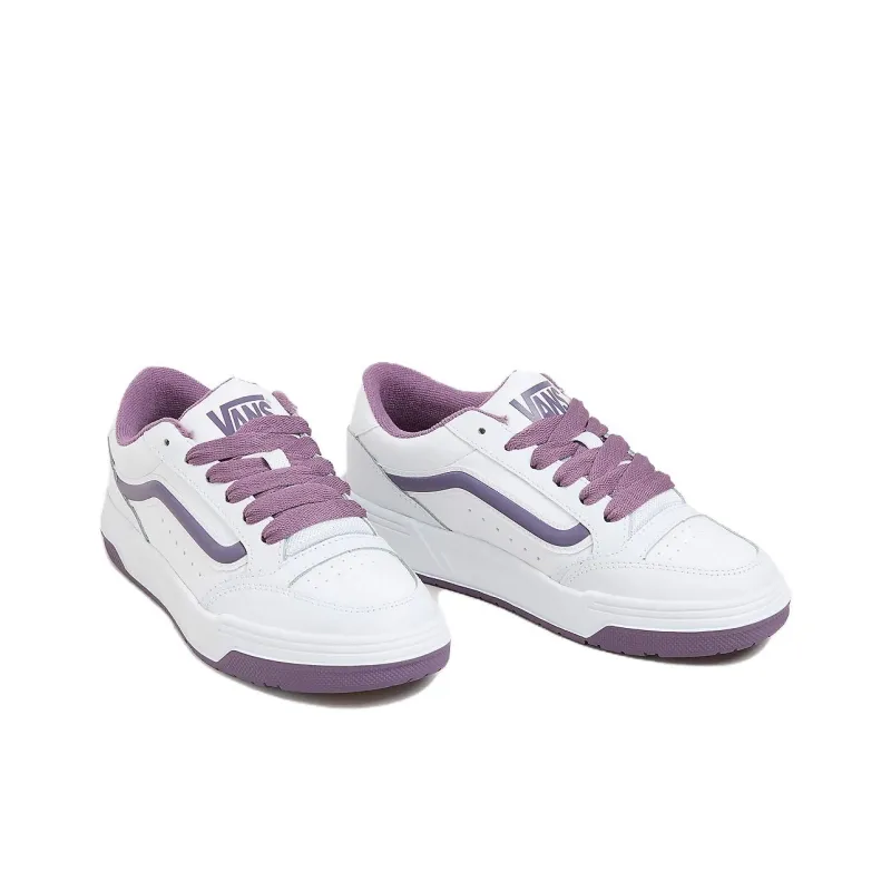 Vans Non slip Lightweight Low Top Skateboard Shoes Men's White Purple-2