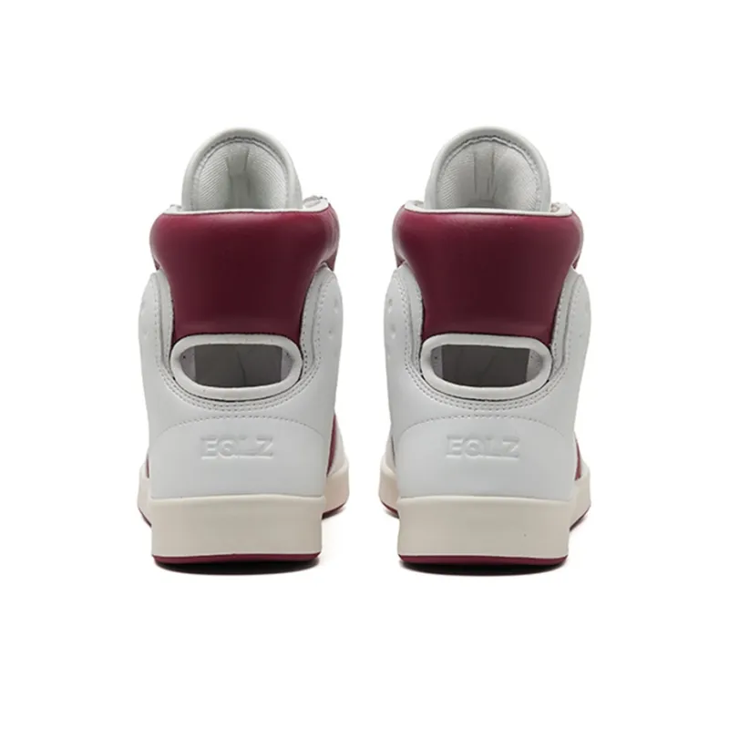 EQLZ EQUALIZER 1970 Lightweight High Top Vintage Basketball Shoes Unisex Campus Red-5