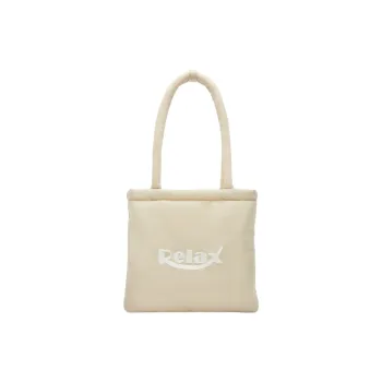 Art Traces Nylon Tote Bag Shoulder Bag Regular Women's Matte Almond