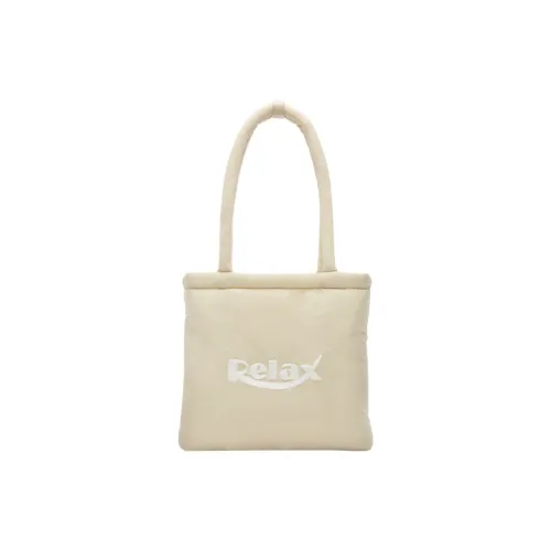 Art Traces Nylon Tote Bag Shoulder Bag Regular Women's Matte Almond