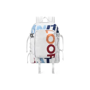 FINITE LOOP 8Atheist Collaboration Recycled Polyester Backpack Regular Unisex White