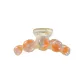 Icy Clear Orange Medium Size Claw Clip