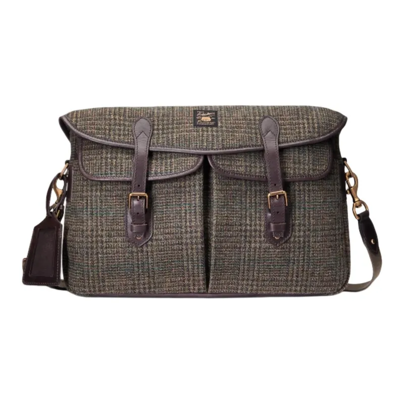 Polo Ralph Lauren Vintage Tweed Messenger Bag Shoulder Bag Crossbody Bag Men's Brown-0
