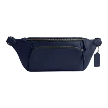 COACH League Smooth Leather Fanny Pack Men's Blue