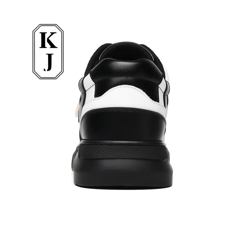 KJ Dress Shoes Men Low Top White-13