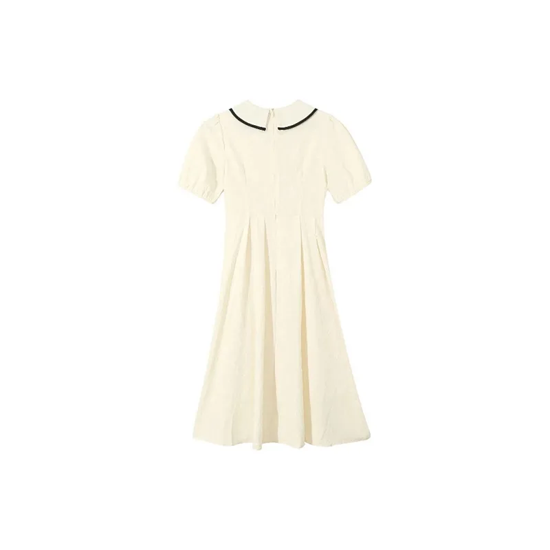 Incolore Short Sleeved Dresses Women's White-1