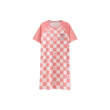 FENTENGCARE Nightgown Women's Shrimp Pink