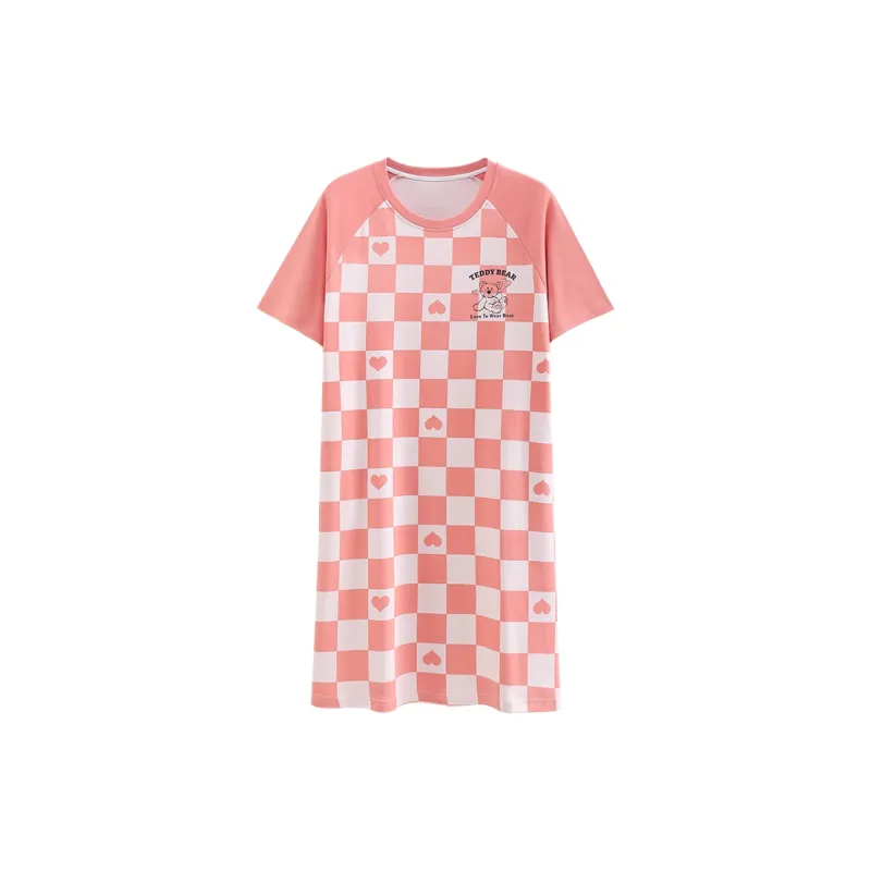 FENTENGCARE Nightgown Women's Shrimp Pink-0