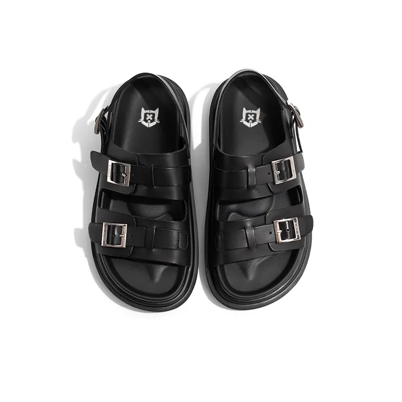 Old Meow Beach Sandals 4.5cm Women's Black-4