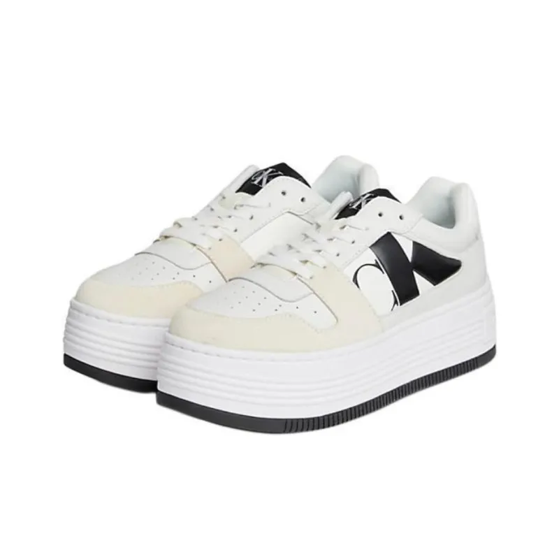CKJ CALVIN KLEIN JEANS Low Top Casual Shoes Women's White-2