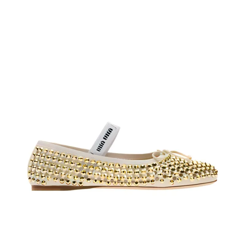 MIU MIU Casual Single Shoes Women's Yellow-1
