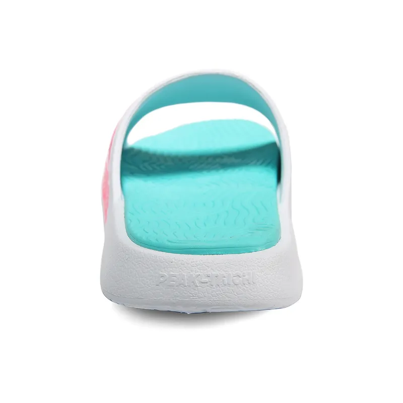 PEAK Slide Slippers Unisex Large White Rose Red-3