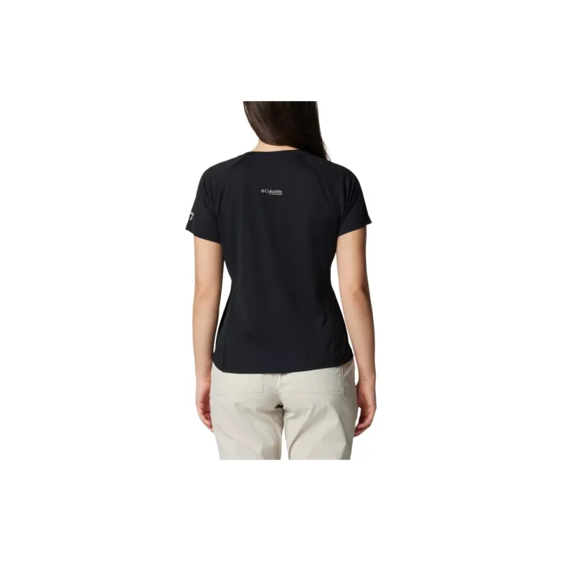 Columbia Raglan Sleeve T Shirt Women's Black-1