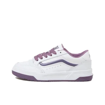 Vans Non slip Lightweight Low Top Skateboard Shoes Men's White Purple