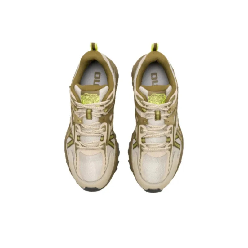 Mizuno Racer Trail Breathable Low-Top Casual Running Shoes Unisex White Brown-3