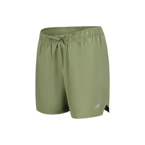 New Balance Casual Shorts Men Dark Olive Green