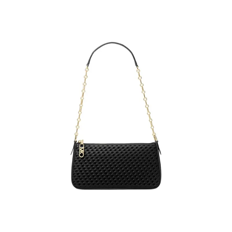 MICHAEL KORS Leather Handbag, Shoulder Bag Medium Size Women's Black-0