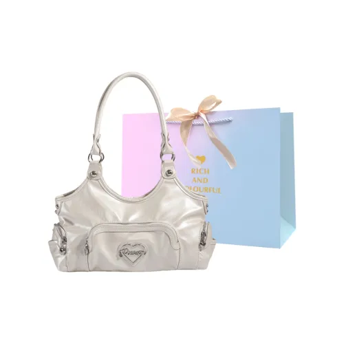 SUPERCUTE Shoulder Bags Silvery White