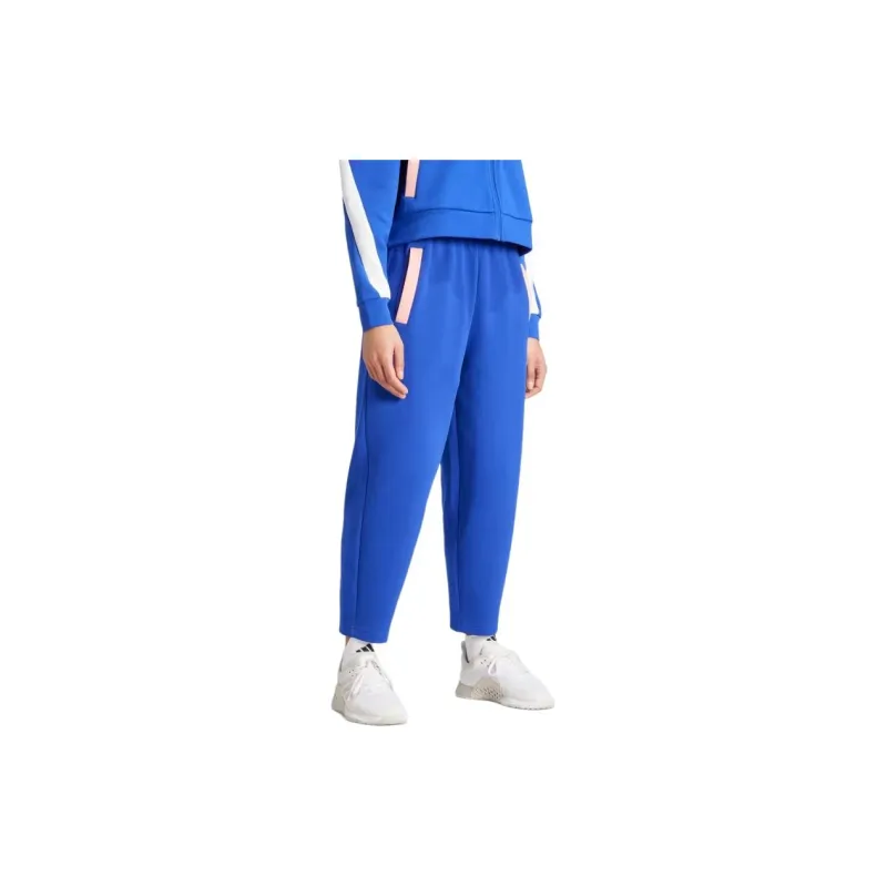 Adidas Gym+ Knitted Sports Pants Women's Semi-Awake Blue-2
