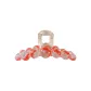 Icy Clear Red Tubas Claw Clip
