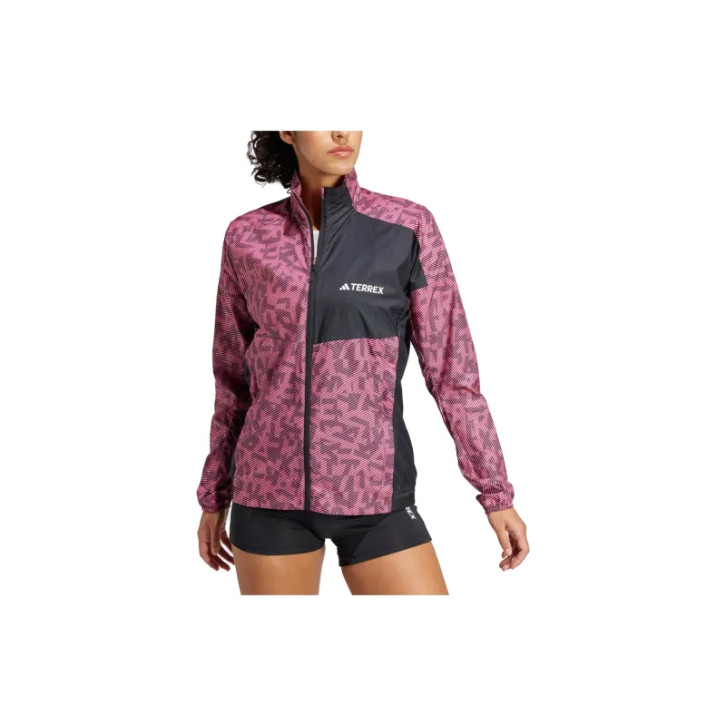 Adidas Terrex Trail Running Wind Jacket Jackets Coats Women's Pink-2