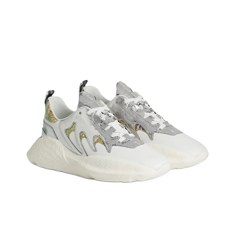 Roberto Cavalli Low-Top Casual Shoes Women's Silver-2