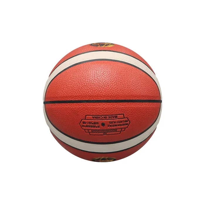 SIPAKESPORT PU Basketball Brown White Multicolor Size 7 Match Unisex-4
