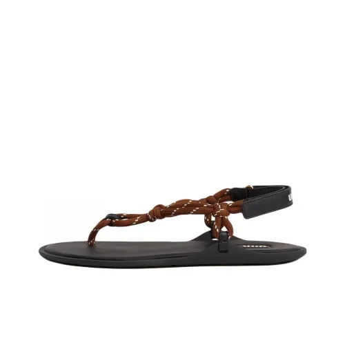 MIU MIU Cord-strap Leather Sandals