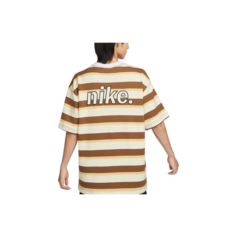 Nike Drop Shoulder Sleeve T-Shirt Men's Light British Umber-1