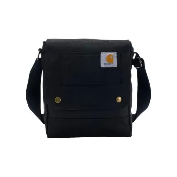 Carhartt Polyester Shoulder Bag, Crossbody Bag Unisex Black