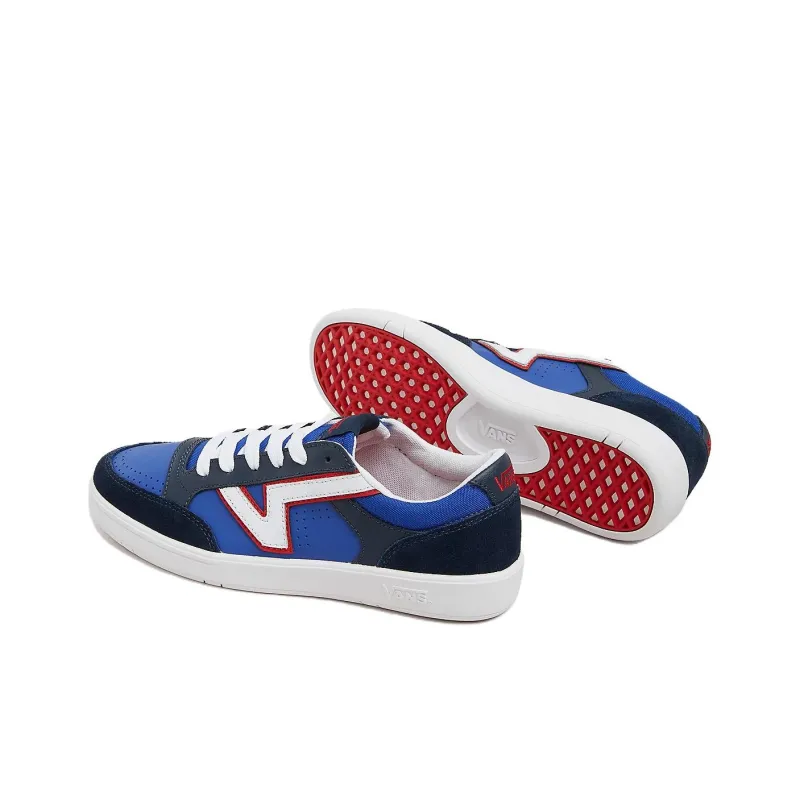 Vans Lowland Comfycush Non-slip Lightweight Low-Top Skateboard Shoes Unisex Blue Black-3