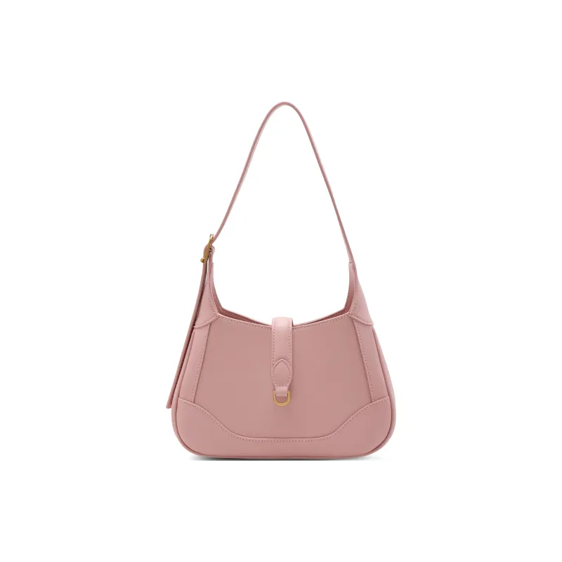 BELLE Premium Texture Shoulder Bag Women's Solid Color Plain-4