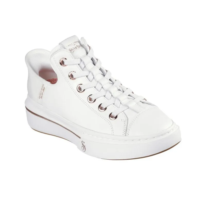 Skechers Slip Ins Anti Slip Wear Resistant Low Top Casual Shoes Women's White-2