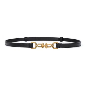 VINEY Cow Split Leather Belts Women's 1.4cm