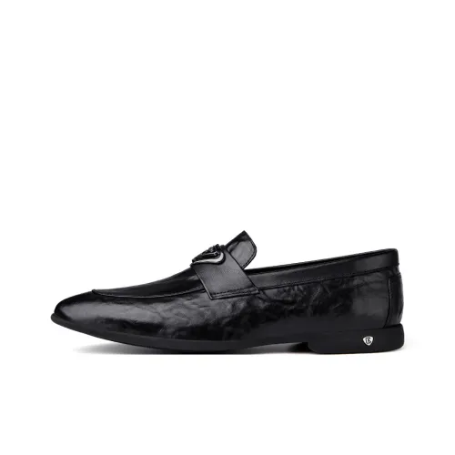 CKVUSAMG Dress Shoes Men Low-Top Black