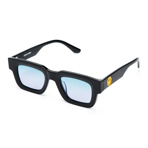 PLASTIC BRAIN Plate Frame TR/Memory Plastic Square Ink Lenses Unisex Multicolor Dopamine Dressing