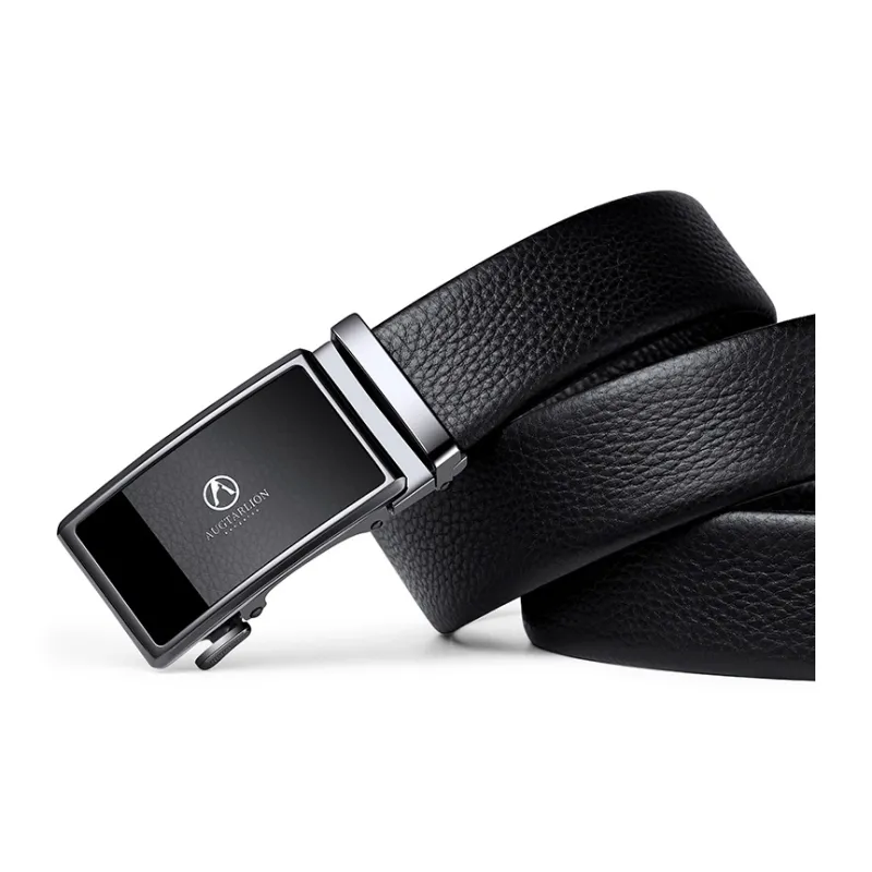 AUGTARLION Business Fashion Durable Automatic Buckle Pants Belt Leather Belts Men's Width  3.5cm-4