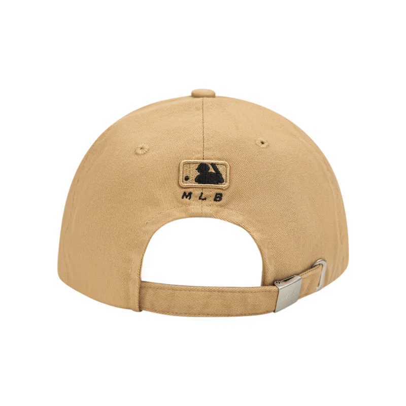 MLB Cotton Baseball Caps CP77 Large Head Circumference Minimizes Face Unisex Green Khaki-2